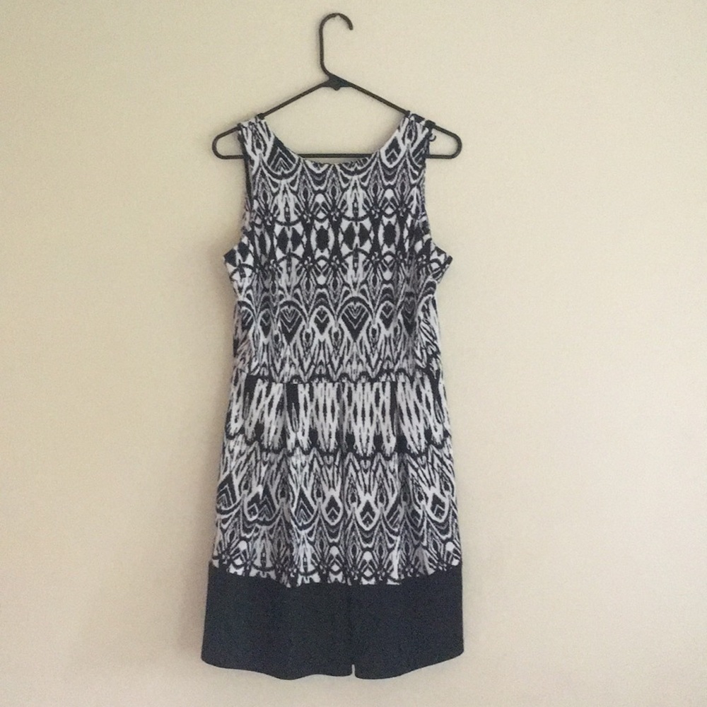 Classic black and white dress